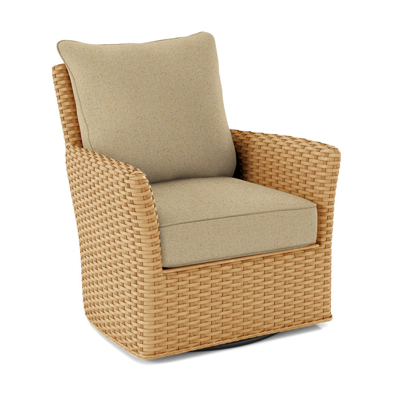 Fauteuil pivotant en polyester de 28 po de largeur Lanai, Sable Elite; 0321-74, Miel