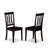 3 Piece Kitchen Table Set for Small Spaces Contains a Round Dining Room Table and 2 Solid Wood Seat Chairs, 42x42 Inch, Cappuccino-1648228296-1738559361