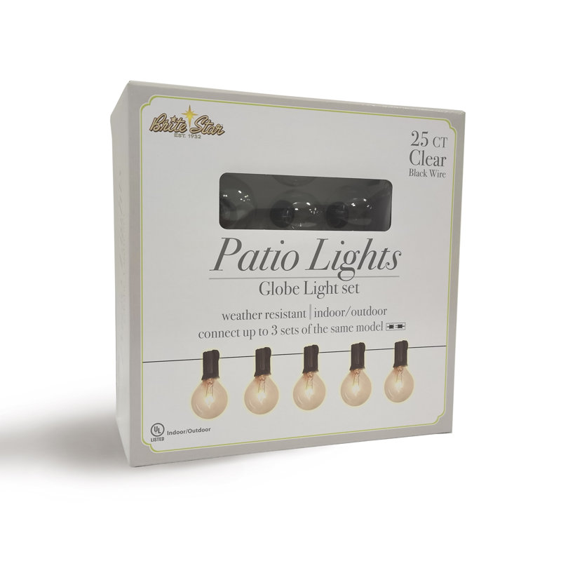25 Lt G40 Patio Light, Clear