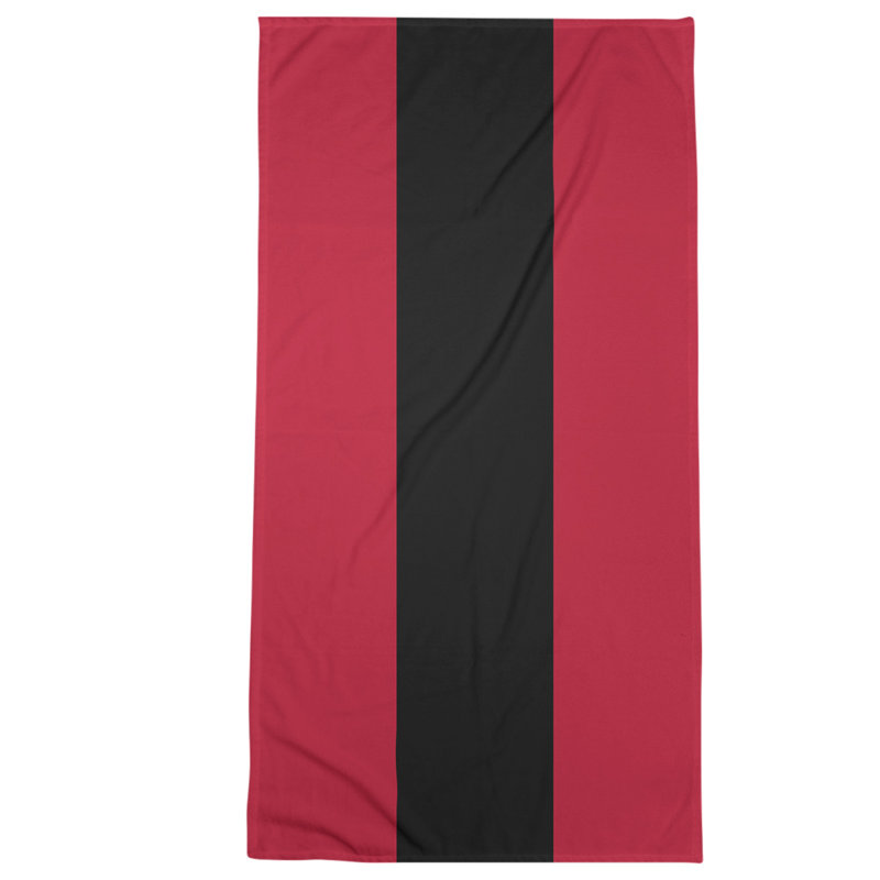 Beach Towel, Black/Brown