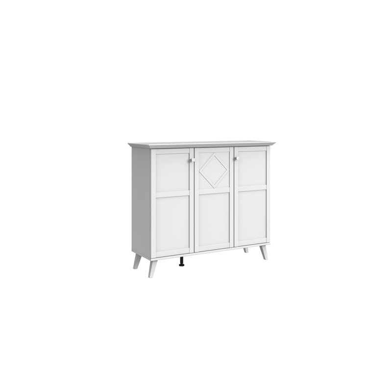 Milsom 133cm W Chest of Drawers, White