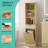 Tall Tilt Out Laundry Hamper Cabinet With Drawer & Hidden Hamper & Storage Shelves Bathroom-1909320616