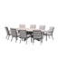 Campeaux Oval 9 Piece 8 Person 280Cm L Outdoor Table Set with Cibecue Dining Chairs - Cushions-172790501
