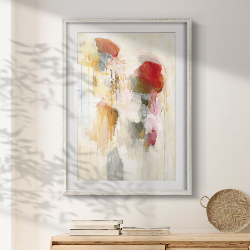 «Many Layers II» - Toile tendue avec châssis, H 25,5 po x l 17,5 po, Blanc