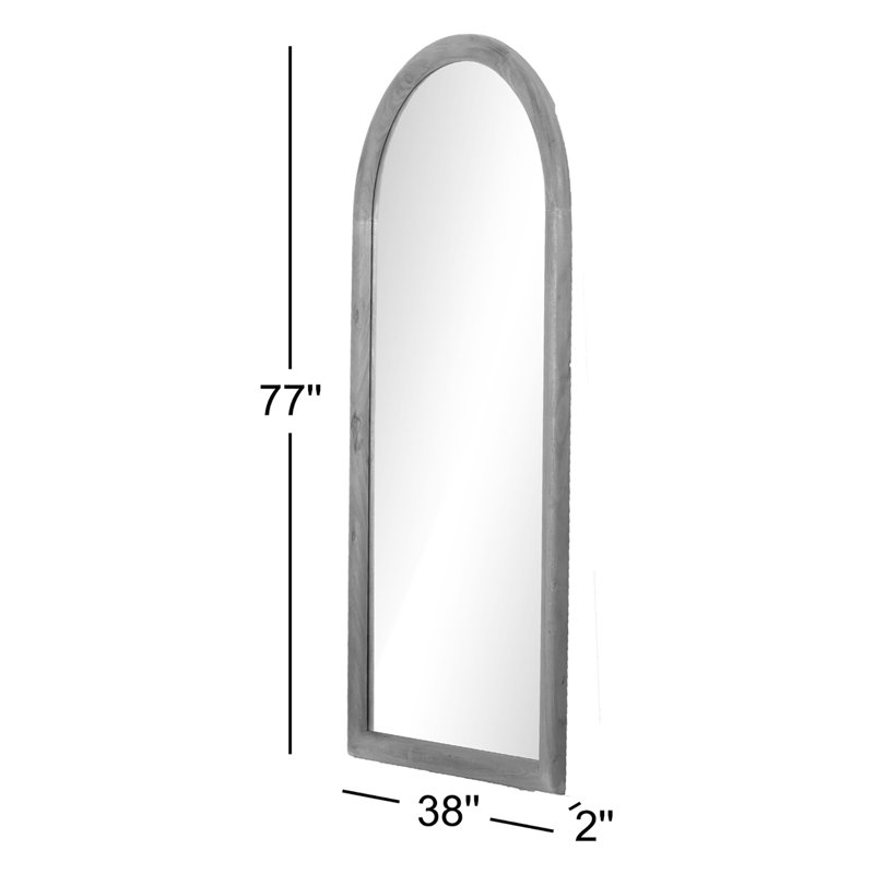 Gulliver Flat Mirror, Whitewash Acacia