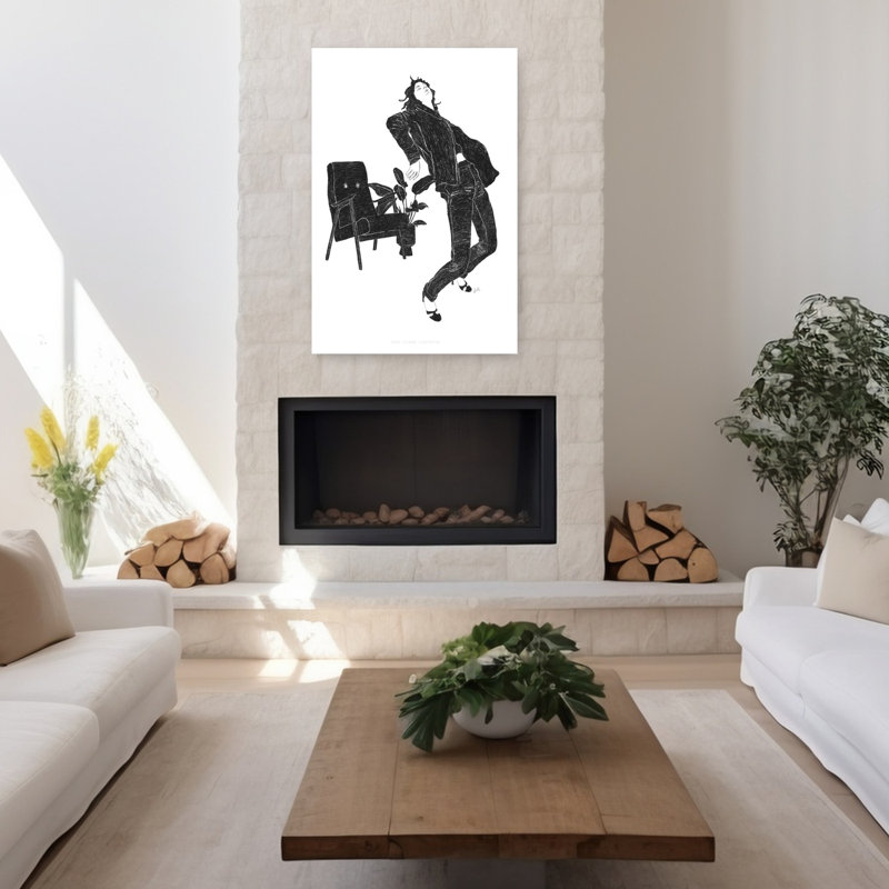 Art contemporain, art contemporain abstrait, H 48 po x l 32 po