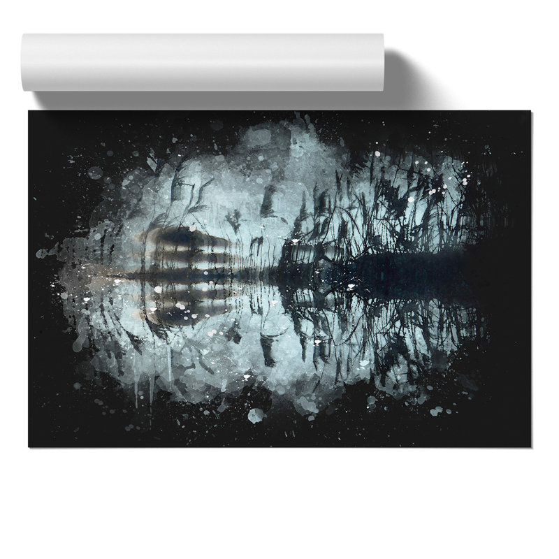 Reed Pond - Unframed Graphic Art, 42cm H x 59cm W x 0.1cm D