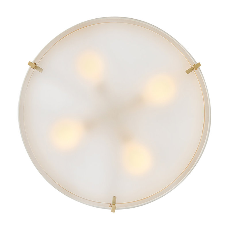 Hinkley Halle Semi Flush Mount, Lacquered Brass
