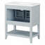 Modern Sleek Bathroom Vanity Elegant Ceramic Sink With Solid Wood Frame Open Style Shelf & Door Shelf Design-115688506-115688507