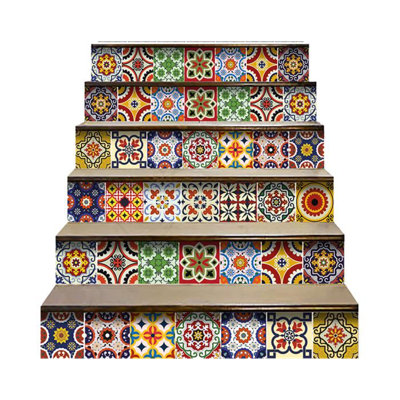 Ensemble de carreaux de mosaïque auto-adhésif en vinyle 4 po x 4 po