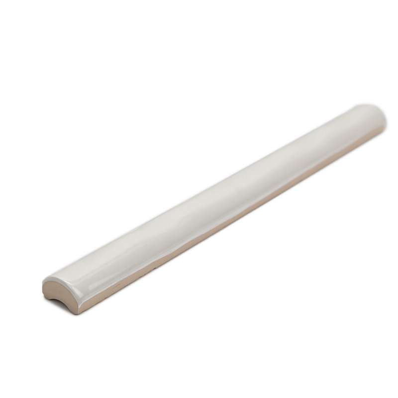 Chelsea 10" X 1" Ceramic Pencil Liner Tile Trim, Gris