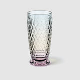 Villeroy & Boch Boston Saffron Long Drink Glass, 13.5 oz, Crystal Glass for Cocktails, Made in Germany, Dishwasher-Safe, Yellow
