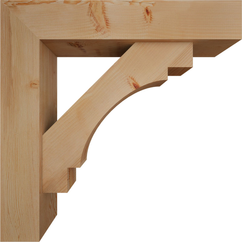 Support Merced Block avec support décalé, 34 x 34, Sapin Douglas de l 7 1/2 (lisse)
