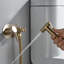 Hot And Cold Brass Bidet Spray Kit,Wall Mount,Brushed Gold