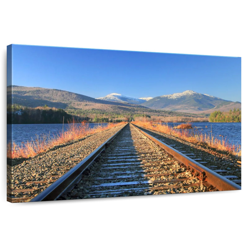 Lilie Androscoggin River Train Tracks, 8" H x 12" W