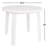 Kinkaider Round Acrylic Outdoor Dining Table-88671528