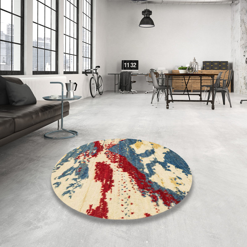 Tapis abstrait moderne 2550, Rond 6 pi