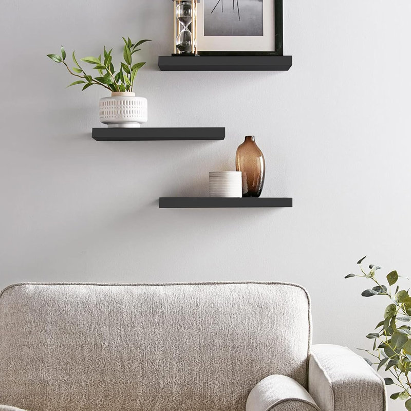 3 Piece Wood Floating Shelf
