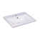 AGUA CANADA Leandro 15.75'' Gloss White Polymarble Rectangular Bathroom Sink with Overflow