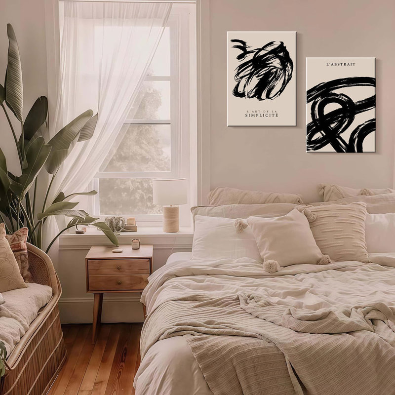 2 Piece Wrapped Canvas Wall Art
