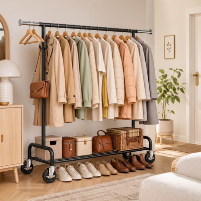 190 cm Rolling Clothes Rack
