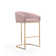 Lioba Upholstered Counter Stool with Metal Frame