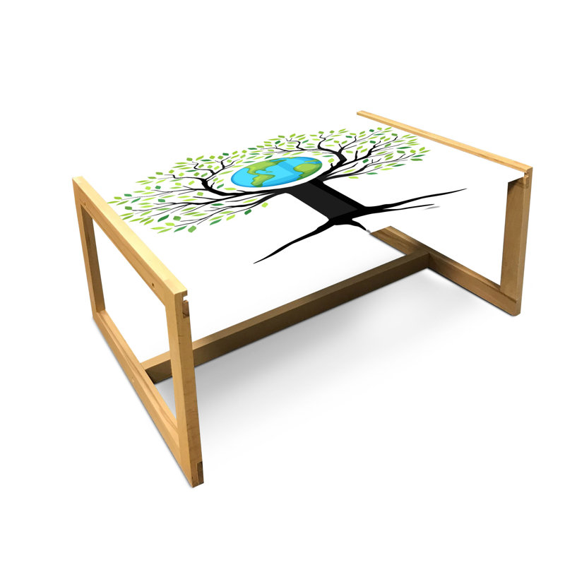 Inori Trestle Coffee Table, 40cm H x 91cm W x 62cm D