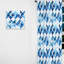 Blue and White Tiles Diamonds I - Rideau abstrait - Rideau géométrique obscurcissant - 1 panneau-107599364