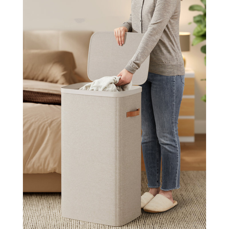 Fabric Laundry Hamper, Beige