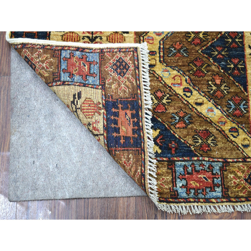 Tapis pur en laine noué à la main 3 pi 4 po x 5 pi 1 po brun Ersari 862FF93937E345D0AA980546464A45FE