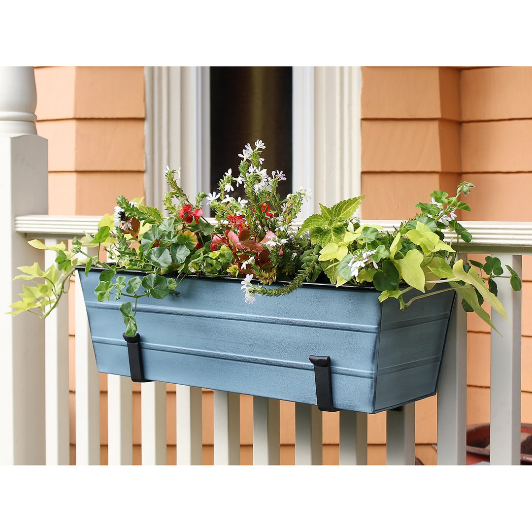 Metal Window Box Planter Arlmont & Co. 