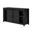 Armoire décorative avec prise de courant, buffet avec tablette de rangement, armoire de rangement avec portes de grange coulissantes et 4 tiroirs-1314131120