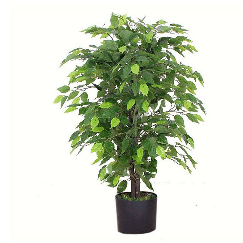 Artificial Ficus Tree Plant 90cm Bush Ficus Realistic Faux Plants.