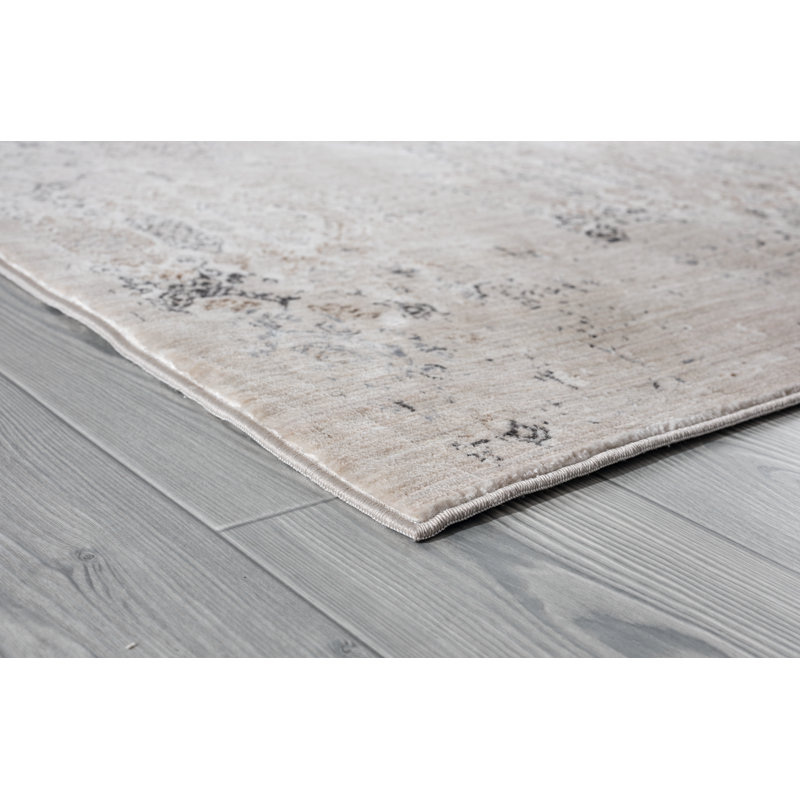 Tapis taupe / brun foncé Rummond, Rectangle 1 pi 7 po x 3 pi