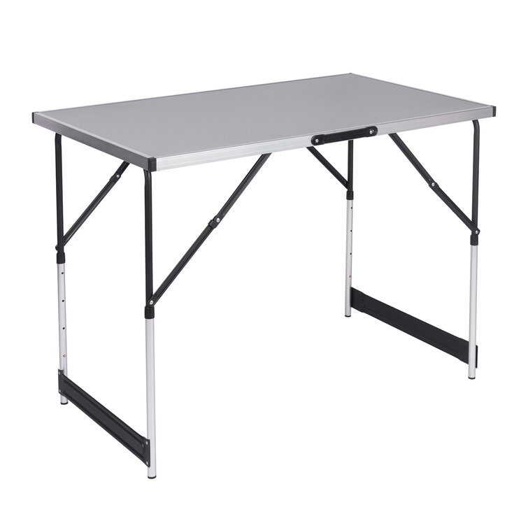 Mastic 100cm Rectangular Adjustable Folding Table