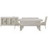 Jaavon Extendable Rectangular Dining Table With 2 Benches 2 Host Chairs And Buffet