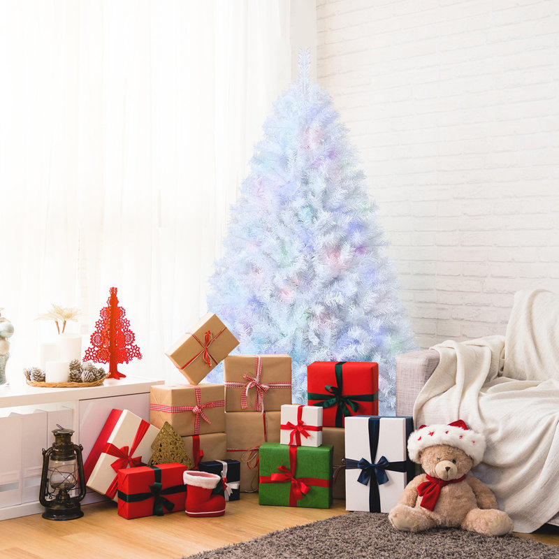 Arbre de Noël blanc en cachemire, H 6 po