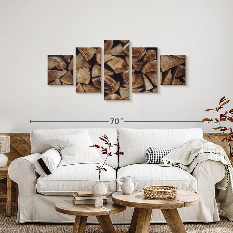 Pile de bois pour l'hiver, H 24 po x l 55 po