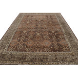 Oushak Hand Knotted Wool Floral Area Rug