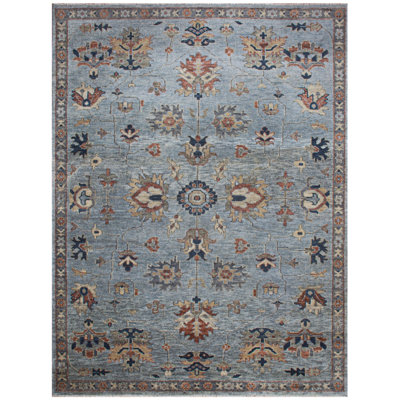 One-of-a-Kind Rectangle 8'10" X 11'8" New Age Area Rug Grey