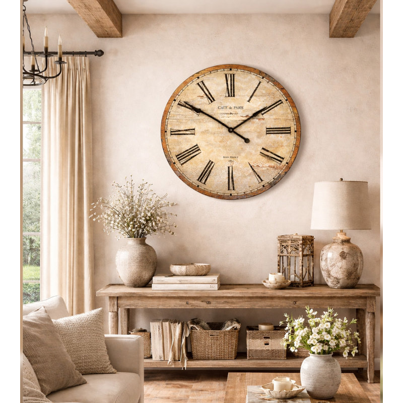 Wood Analog Wall Clock