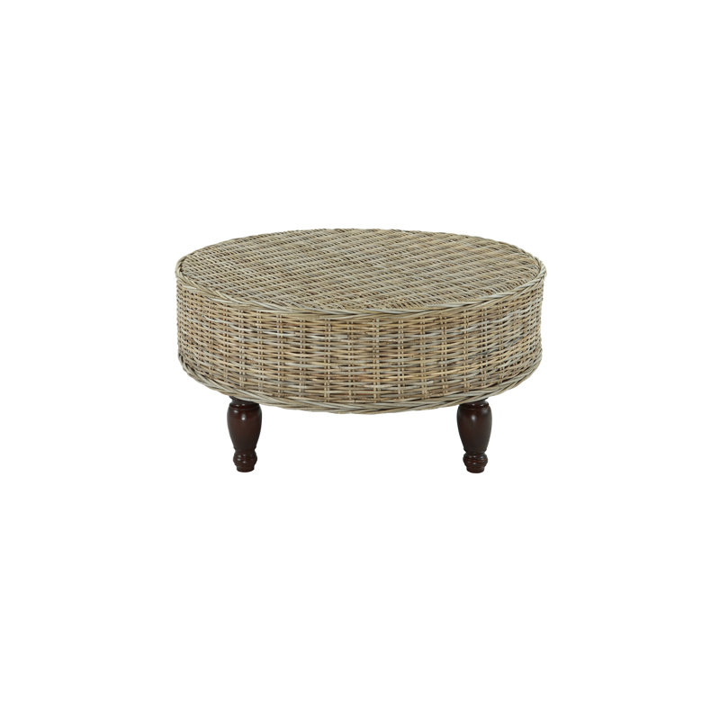 Round Rattan Coffee Table