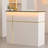 Wrought Studio Reception Desk with Counter, Modern Front Table Equipped Lockers & Storage Shelves, 48-inch Checkout Counter with DIY Stripe for Lobbies, Salons, Retail, Home Offices, Reception Room-179459532