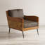 Fauteuil en cuir fleur 31 po Brigit-1873959706