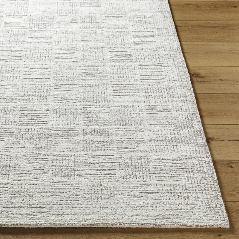 Buckholts Modern Hand Tufted Area Rug, Rectangle 6' x 9'