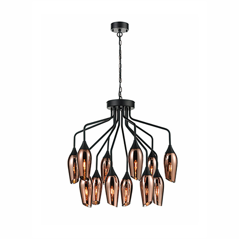 Corbin 12 - Light Unique/Statement Chandelier, Copper
