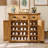 Coffee Solid Wood Shoe Storage Bench