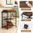 3-Tier Rolling Bar Cart with Detachable Serving Tray, Mobile Kitchen Storage Cart for Tea, Coffee & Liquor-1106798320