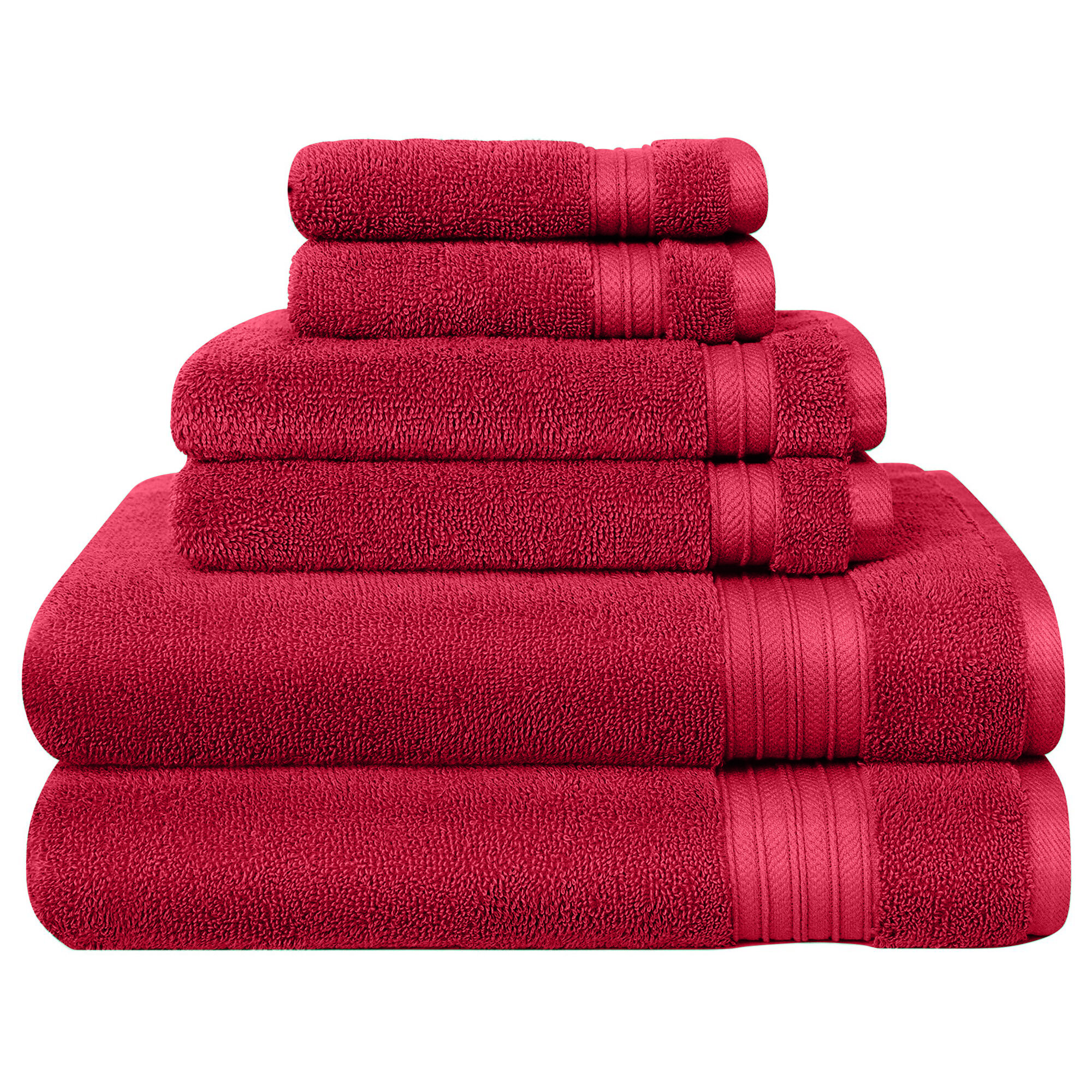 Dropship Super Soft Cotton Quick Dry Bath Towel 6 Piece Set to Sell Online  at a Lower Price