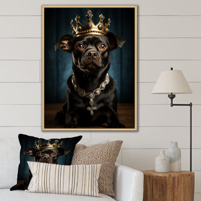 «Crowned Royal Boston Terrior», art mural chien